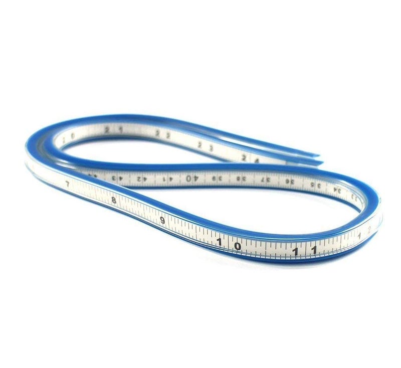 DEZIINE�1PCS 50CM Flexible Curve Ruler Woodworking, Plastic Measure Tool for Drafting Engineering Drawing - Image 4