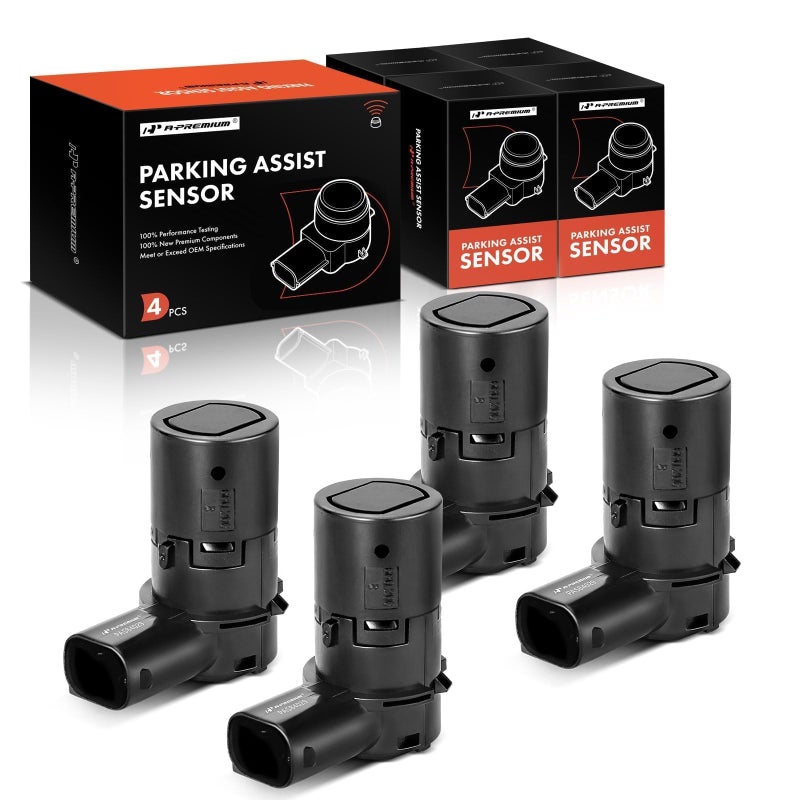 A-Premium 4-Pc Rear Reverse Backup Parking Aid Assist Sensor Compatible With Select Ford  Lincoln & Mercury Models - F150 F250 F350 F450 F550 Super Duty  Explorer  Escape  Navigator  Mariner - Image 1