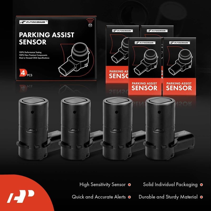 A-Premium 4-Pc Rear Reverse Backup Parking Aid Assist Sensor Compatible With Select Ford  Lincoln & Mercury Models - F150 F250 F350 F450 F550 Super Duty  Explorer  Escape  Navigator  Mariner - Image 3