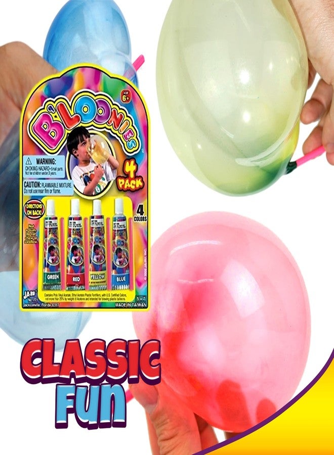 JA-RU B'loonies Plastic Balloons Variety 4 (2 Pack, 8 Tubes) Original Bloonies Bubble Making. Classic Retro Toys for Kids. Fidget Toy Party Favor for Kids Birthday. 771-2s - Image 4