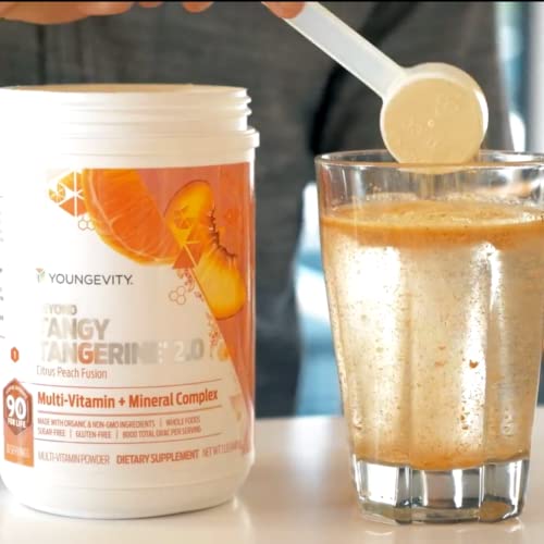 Youngevity Beyond Tangy Tangerine 2.0 Citrus Peach Fusion Multi-Vitamin & Mineral Complex - Made with Natural & Whole Foods | 8,000 ORAC - Image 3