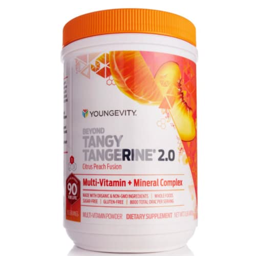 Youngevity Beyond Tangy Tangerine 2.0 Citrus Peach Fusion Multi-Vitamin & Mineral Complex - Made with Natural & Whole Foods | 8,000 ORAC - Image 1