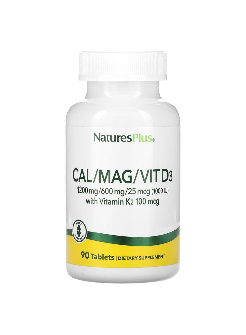 Cal/Mag/Vit D3 with Vitamin K2, 90 Tablets