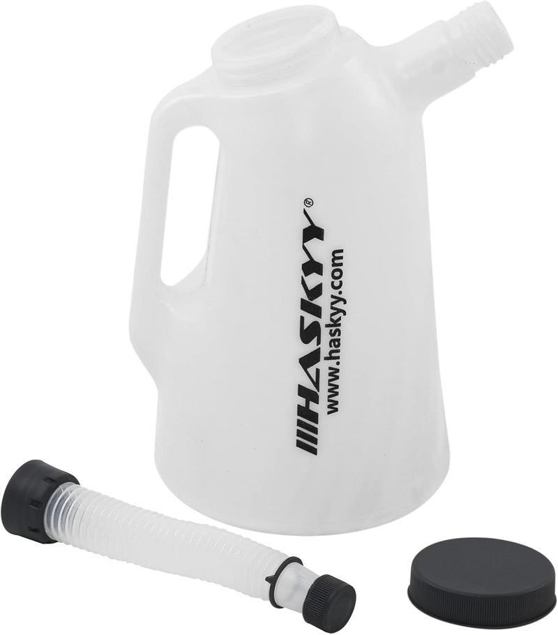 HASKYY Oil Can 1,2,3,4,5,6,8, L Filling Can Measuring Cup Measuring Jug Water Jug (2 litres) White - Image 3