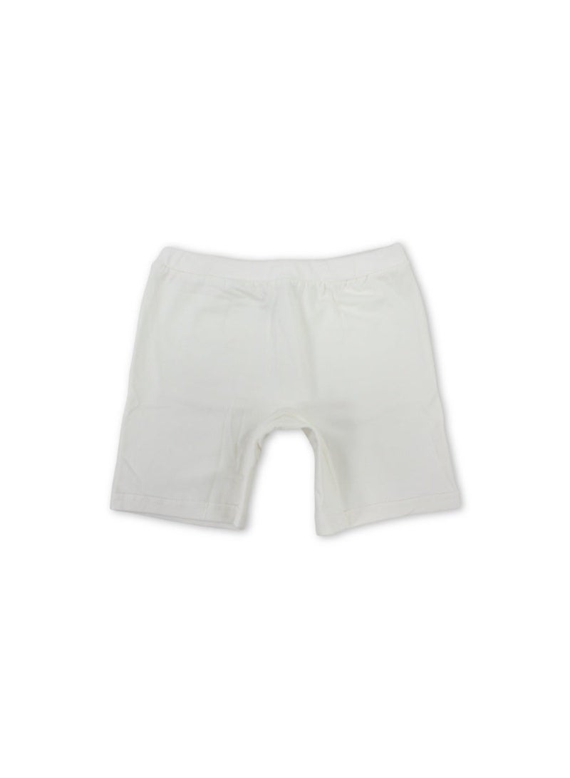 Unisex Cotton Plain Panty Shorts - OffWhite - Image 1