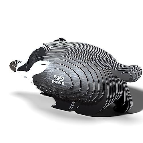 Eugy Badger 3D Puzzle, 35 Piece Eco-Friendly Educational Learning Puzzles for Kids 6+ - Image 4