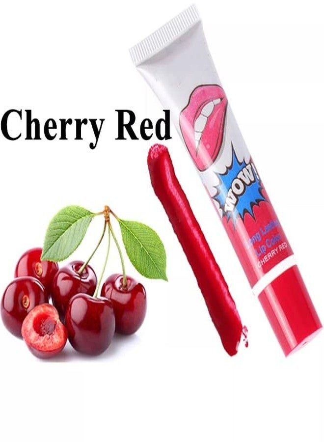 VBA Peel Off Long Lasting Magic Color Lip Tint & Lip Gloss Shade Lipstick Cherry red - Image 2
