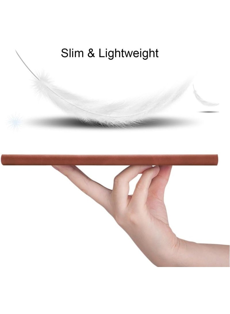 Muzz Case For Huawei Matepad T10/T10S,Honor Pad X8 Case 10.1" Tablet Case, Premium Shock Proof Stand Flip Case, Soft TPU Back Cover Tablet Leather Cover Matepad T10/ T10S,Honor Pad X8 (Brown) - Image 3