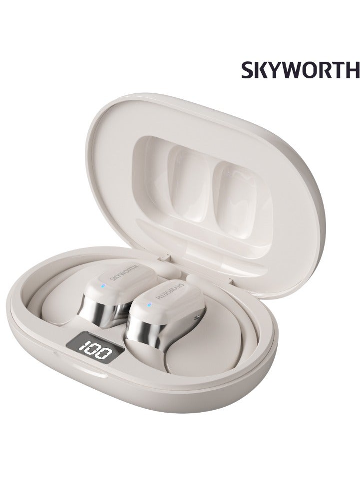 Skyworth Skyworth SEB004 Wireless Bluetooth Headset-Beige  - Image 1
