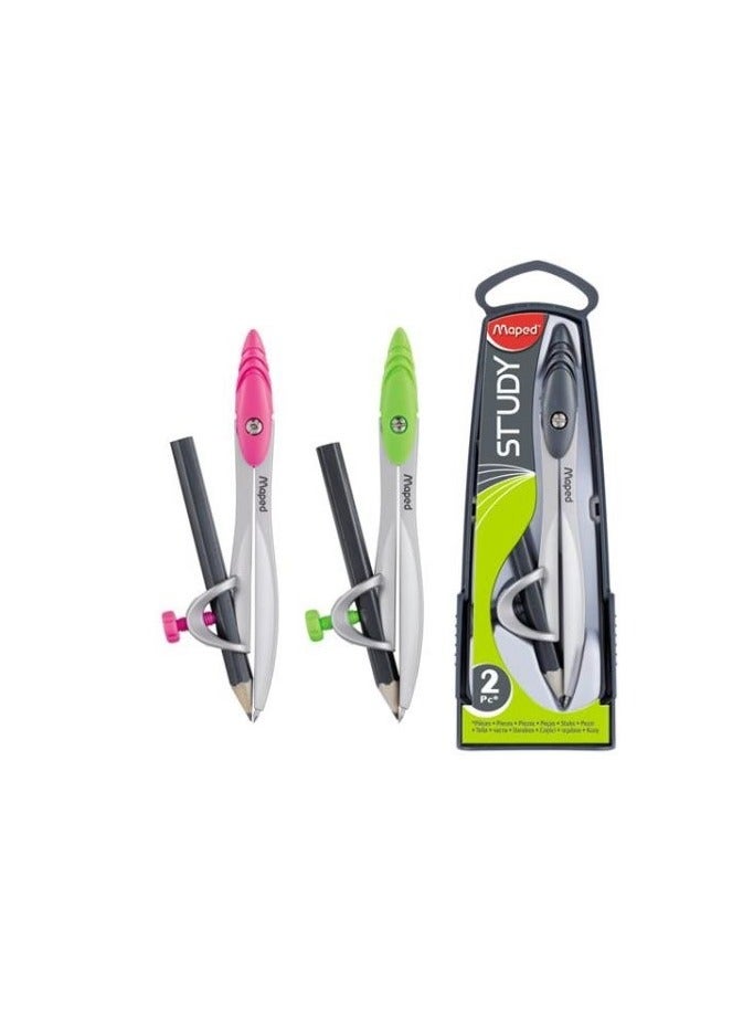 مابد بوصلة دراسة مُصممة مع قلم رصاص، ألوان متنوعة - Image 2