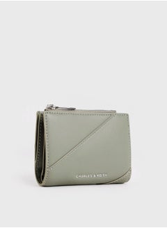 Charles & Keith CHARLES & KEITH Trin Stitch-Trim Wallet - Grayish green  - Image 2