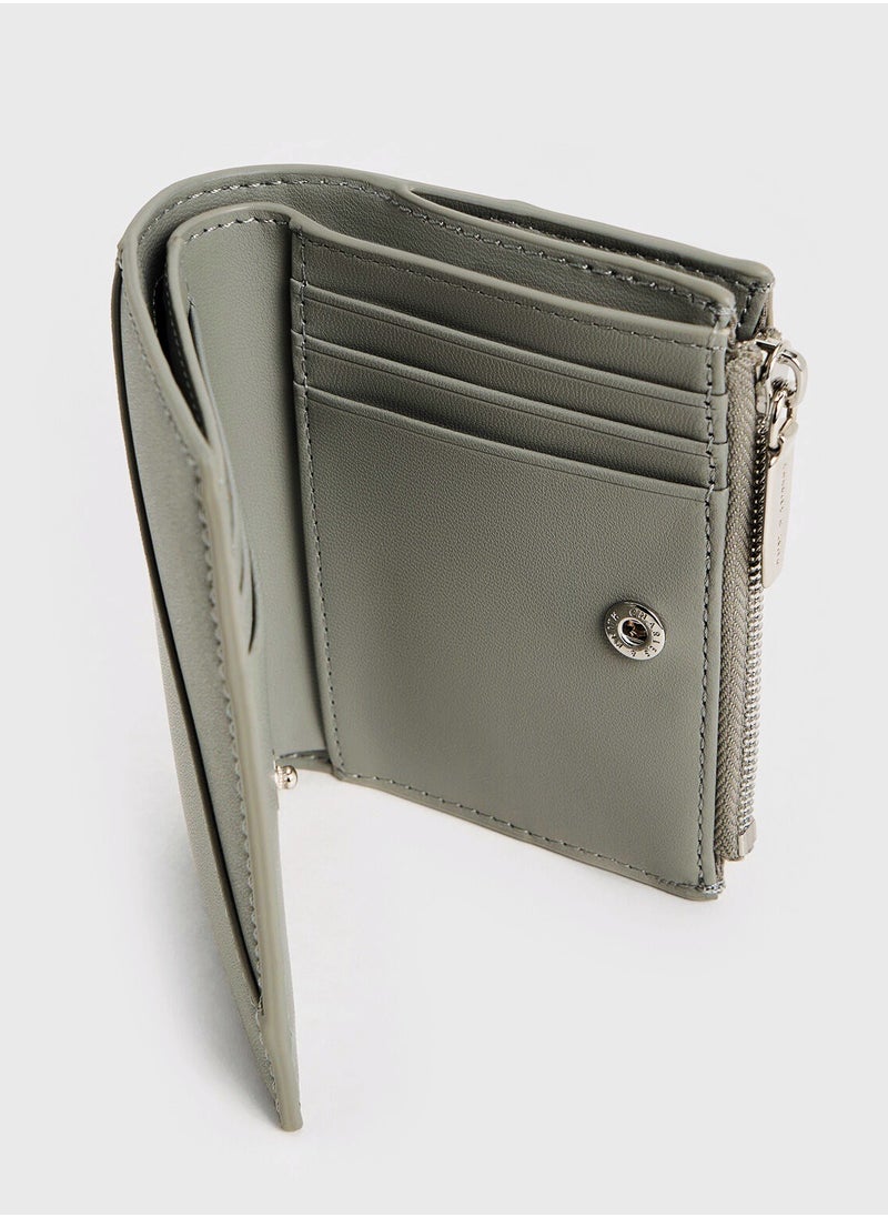 Charles & Keith CHARLES & KEITH Trin Stitch-Trim Wallet - Grayish green  - Image 5