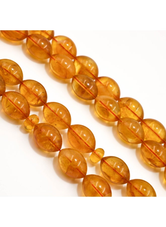 Kabs Amber Rosary 45 Beads 10x13.5mm Honey Gold Oval Prayer Beads 36.5g Red Silk Tassel - Image 4
