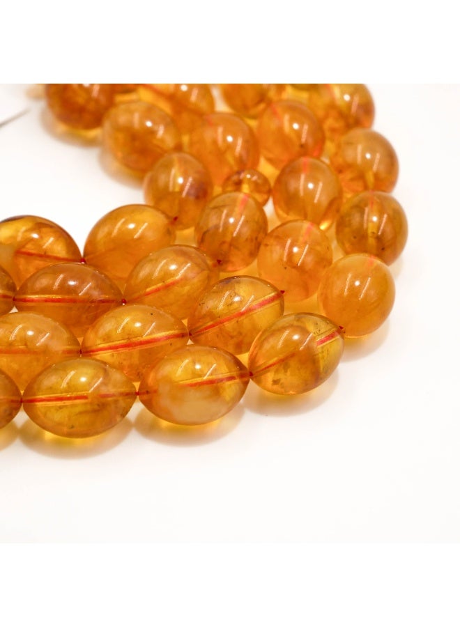 Kabs Amber Rosary 45 Beads 10x13.5mm Honey Gold Oval Prayer Beads 36.5g Red Silk Tassel - Image 5