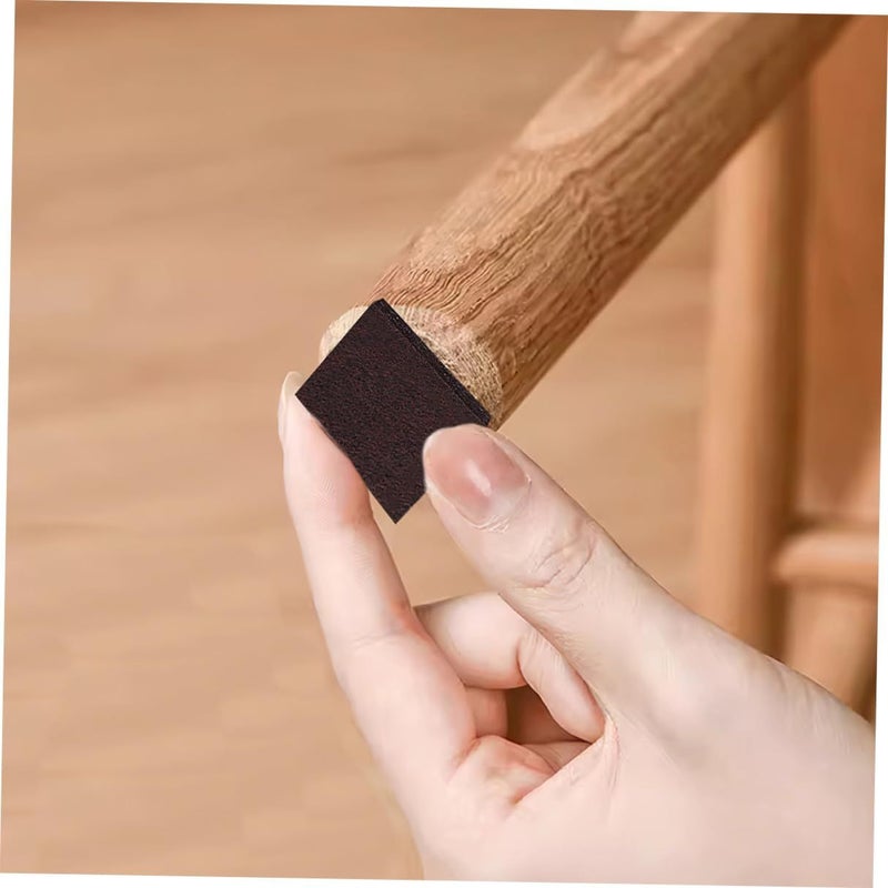 64 Pcs Self Adhesive Square Felt Furniture Pads Cuttable Chair Leg Protectors For Hardwood Floor Scratch Prevention - Image 5