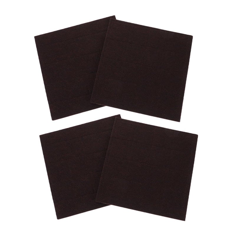 64 Pcs Self Adhesive Square Felt Furniture Pads Cuttable Chair Leg Protectors For Hardwood Floor Scratch Prevention - Image 2