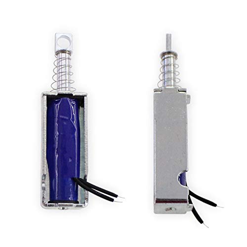 MEETOOT Rectangular Sucker Electromagnet 5V 10N Push Pull Type Electric Electromagnet Solenoid Frame Electromagnet for Electromagnetic Lock Solenoid Valve - Image 3