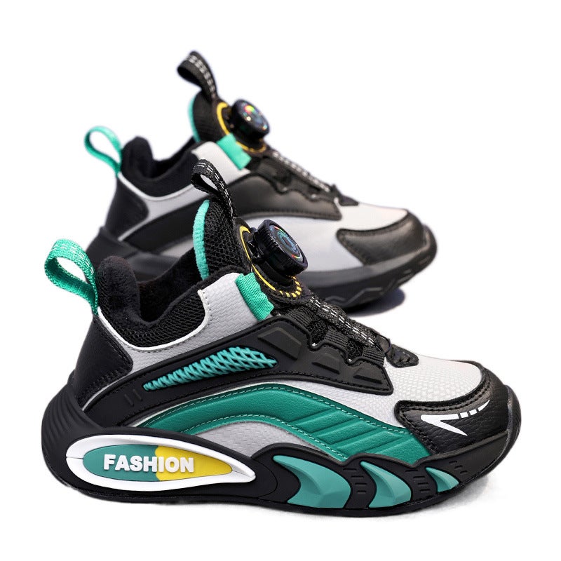 Boys Shoes Winter Fleece-Lined Thick Cotton Shoes Winter Two Cotton Shoes Boys Children Sneaker - Image 4