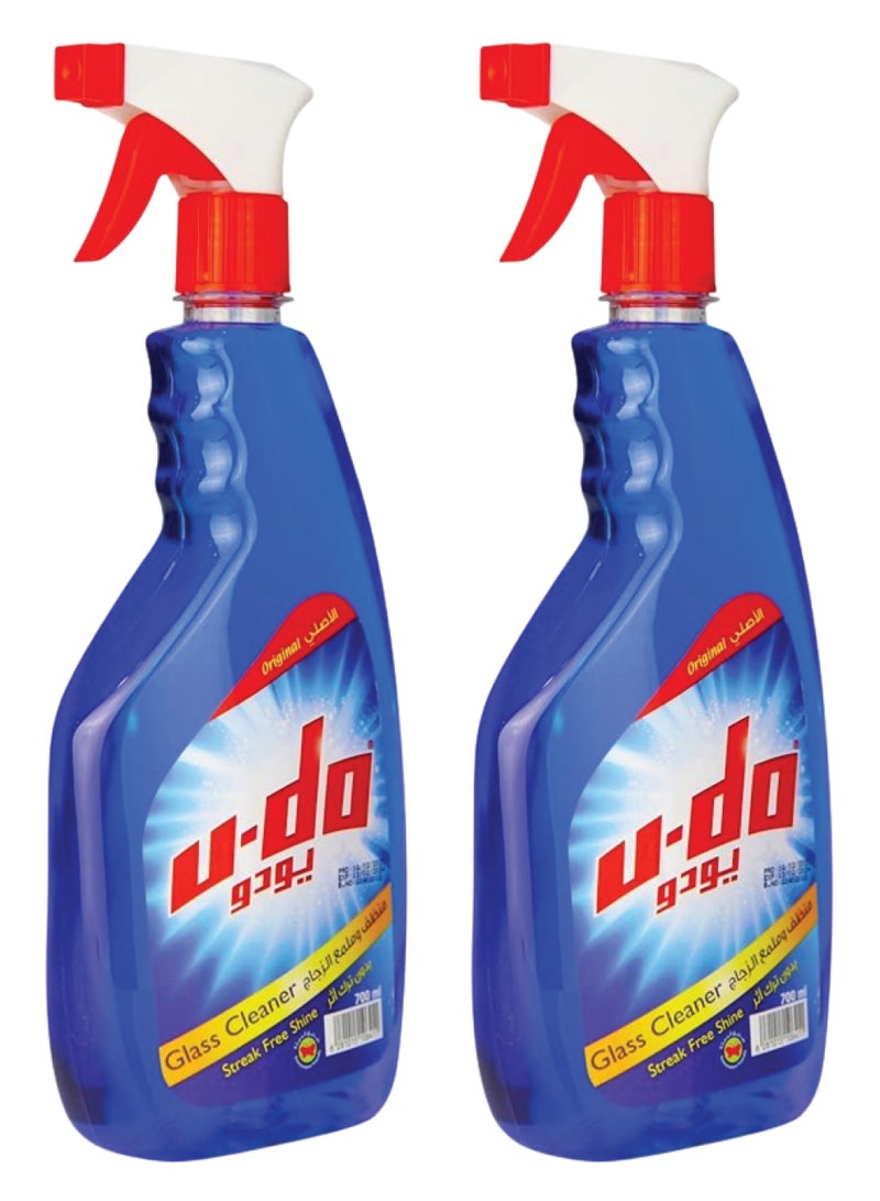 U-Do Window Cleaner, 700 Ml-Twin Pack - Image 1