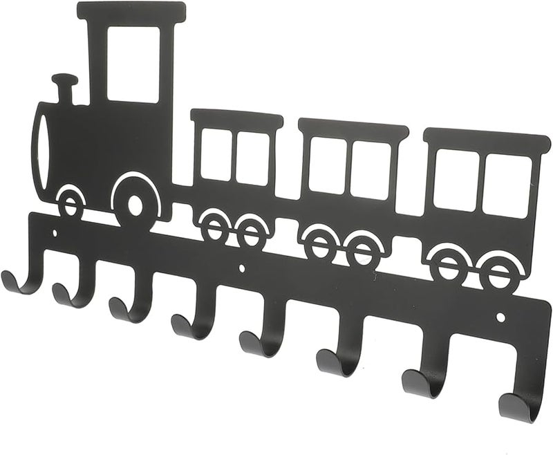 VICASKY رف خطاف حائط قطار من الحديد الزهر للمدخل الحمام غرفة النوم التخزين - Image 2