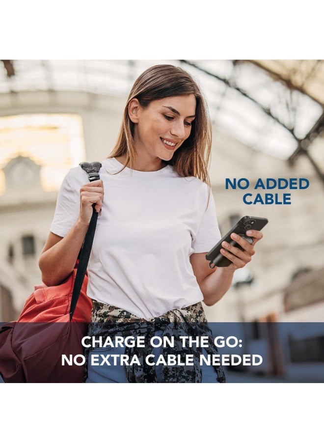 Cellularline LIN-C - Powerbank 10,000 mAh - Built-in USB-C cable - USB-C Port IN/Out 20 W PD - Black - Image 2