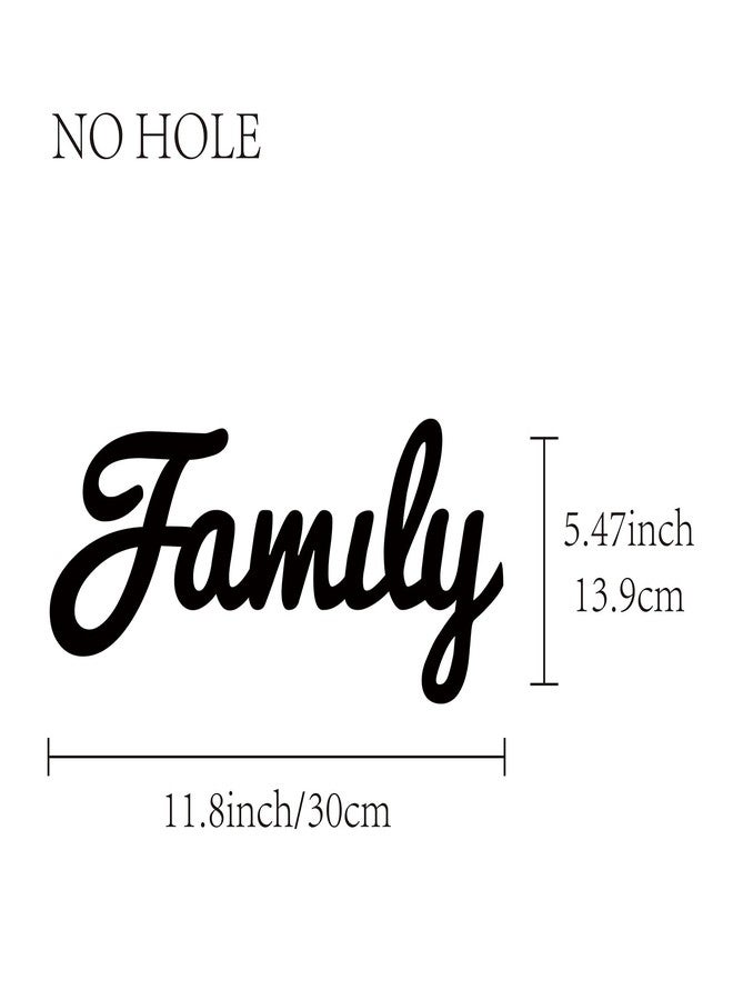 لوحة خشبية جدارية تحمل اسم عائلة CREATCABIN، حروف مقطوعة بالليزر، غير مكتملة التشطيب، إكسسوارات ديكور ريفية لغرفة المعيشة، باب المنزل، شرفة المنزل الريفي، غرفة النوم، مقاس 11.8 × 5.47 بوصة، لون أسود - Image 2