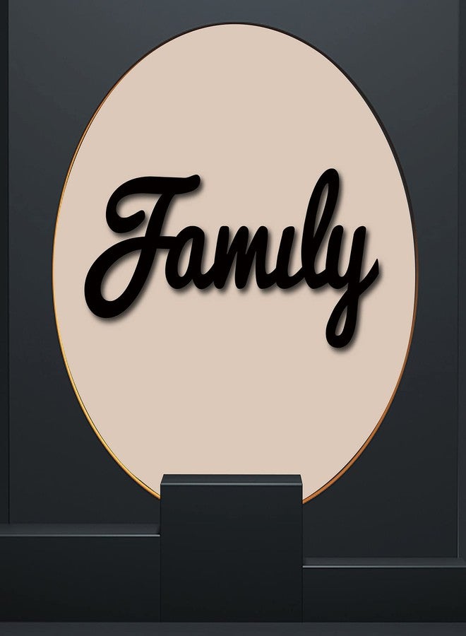لوحة خشبية جدارية تحمل اسم عائلة CREATCABIN، حروف مقطوعة بالليزر، غير مكتملة التشطيب، إكسسوارات ديكور ريفية لغرفة المعيشة، باب المنزل، شرفة المنزل الريفي، غرفة النوم، مقاس 11.8 × 5.47 بوصة، لون أسود - Image 4