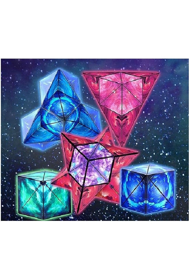 null - Shape Shifting Box - Award-Winning, Patented Fidget Cube w/ 36 Rare Earth Magnets - Extraordinary 3D Magic Cube – Cube Magnet Fidget Toy Transforms Into Over 70 Shapes (Green) - Image 1