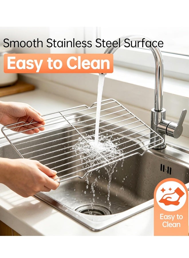 Stainless Steel Rectangle Baking Cooling Roasting Wire Rack - Image 3