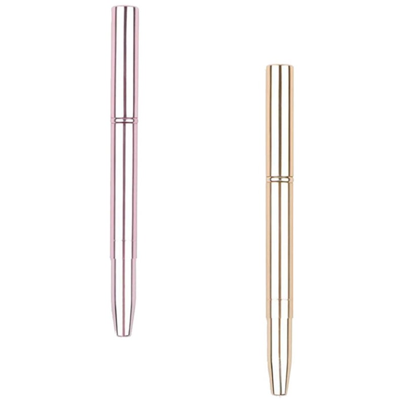 KICHOUSE 2pcs Retractable Lipstick Brush and Concealer Makeup Lip Brush Set with Cover, Dual-ended Lip Gloss Applicator for Precise Cosmetic Application, Portable Makeup Tool for Travel - Image 1