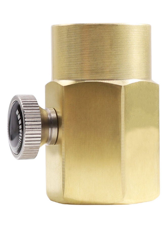 NIBEMINENT Brass Household Soda Bottle Adapter Gold/Silver/Black - Image 1