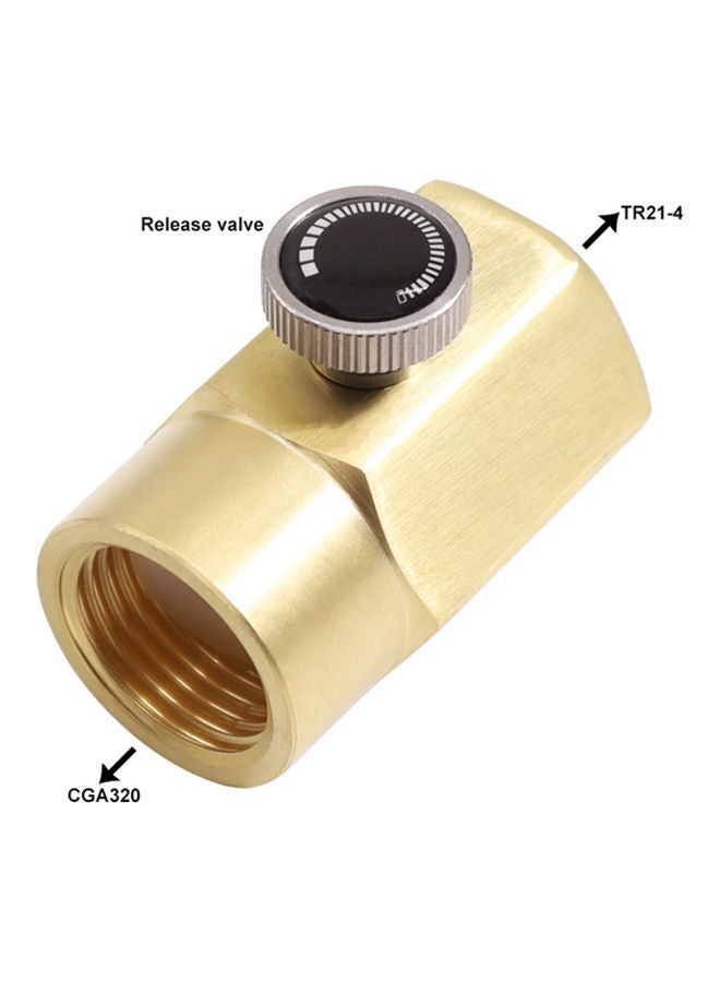 NIBEMINENT Brass Household Soda Bottle Adapter Gold/Silver/Black - Image 2