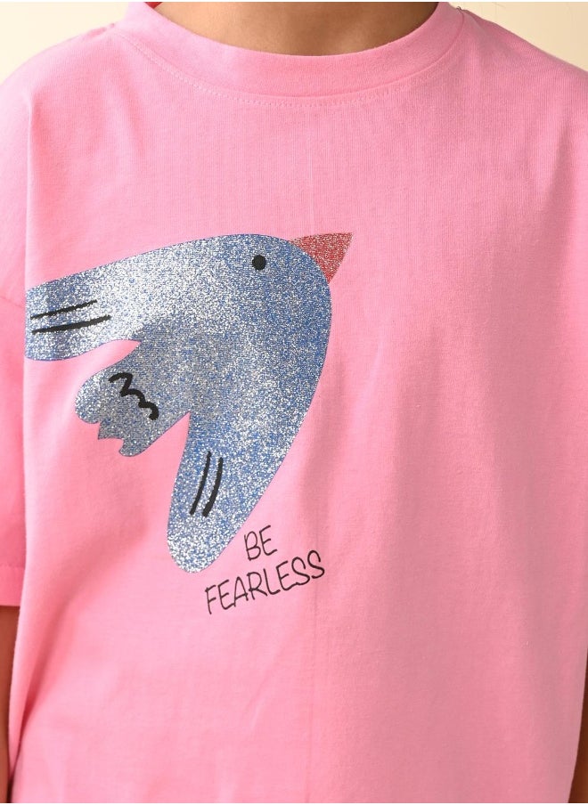LILPICKS Sparrow Printed T-shirt with Ankle Cut Palazzo Set  - Image 4