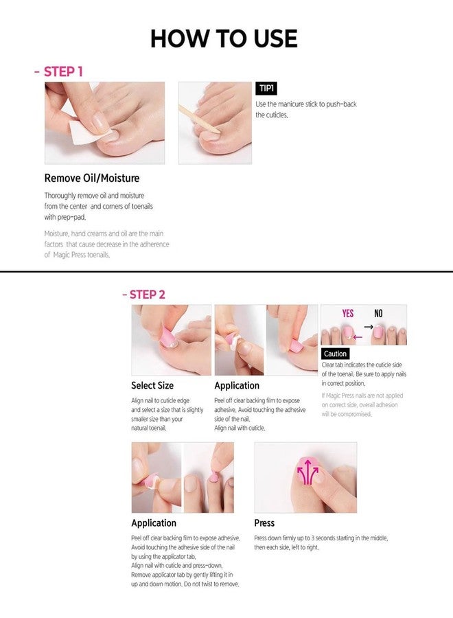 DASHING DIVA MAGICPRESS | Made in Korea False Nails Party & Casual | Pedicure | 30 Nails (Wish Tree) - Image 4