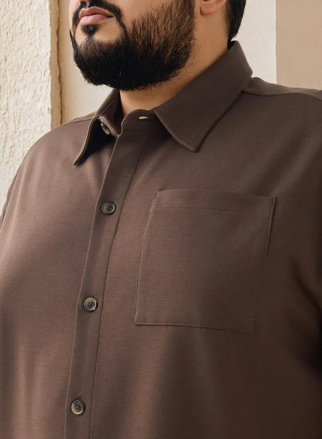 Maxim  Plus Size Regular Fit Shirt for Men | Best Price UAE