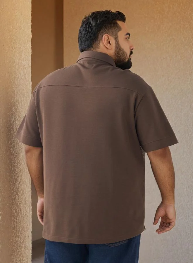 Maxim  Plus Size Regular Fit Shirt for Men | Best Price UAE
