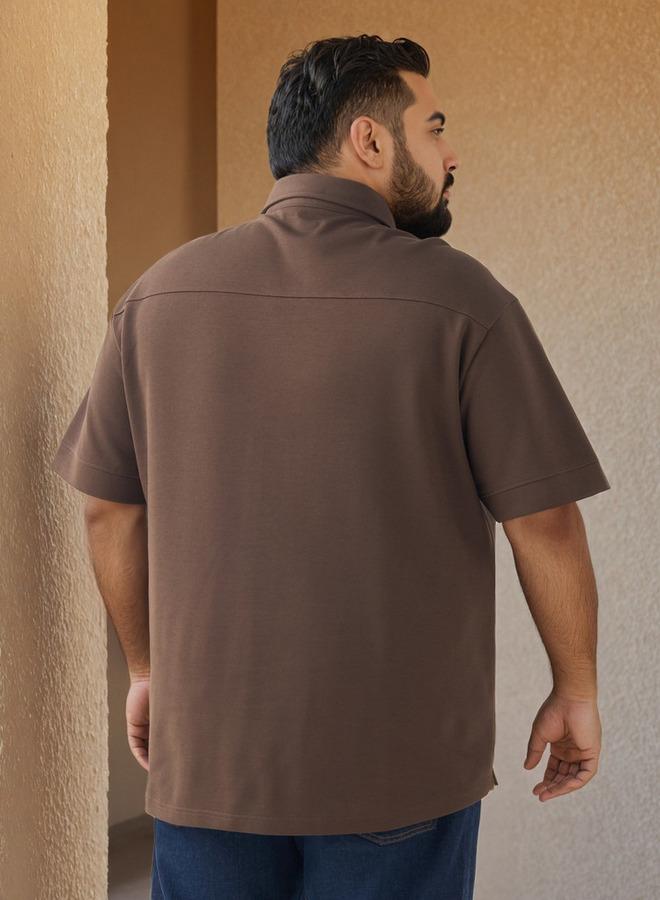 سبلاش فيڤ قميص مقاس كبير بقصة عادية - Image 3