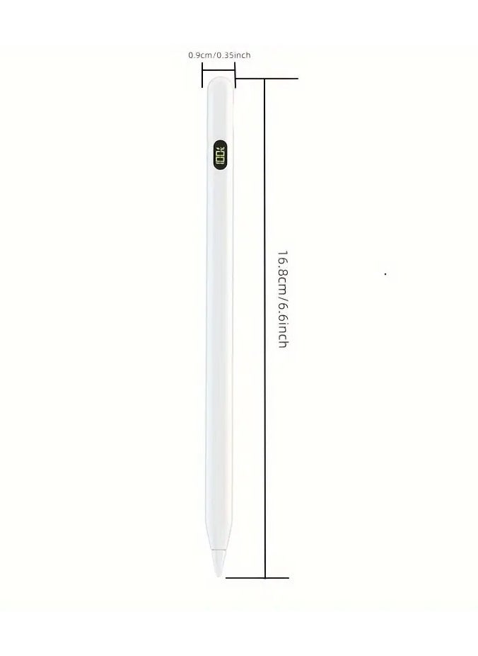 MMG Magnetic Stylus Pen For iPad Pro 32.77cm / 27.94cm / 25.91cm / Mini / Air (5Th/4Th Gen) - Rechargeable, Palm Rejection Active Capacitive Pencil With Magnetic Attachment  - Image 2