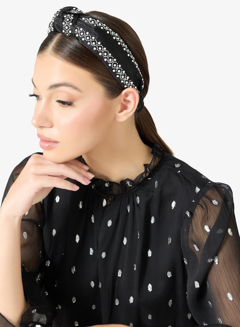 Khizana Embellished Hairband - Image 4