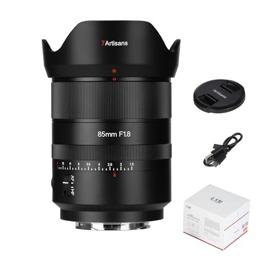 7artisans عدسة كاميرا 7artisans AF 85mm F1.8 لتركيب سوني E، إطار كامل، فتحة كبيرة، عدسة ثابتة، تركيز تلقائي يدوي STM، تركيز تلقائي على الوجه/العين، للتصوير البورتريه/التصوير الشارعي/المواضيع الإنسانية - Image 1