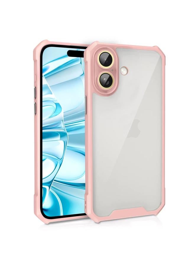 S-TOP Case For iPhone 16 Shockproof Acrylic Phone Case with Lens Glass Film - Image 1