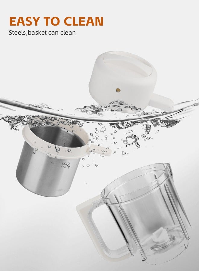 Soft Touch Baby Food Maker Electric Baby Food Processor with Automatic Cooking and Grinding Food Steamer Puree Blender with Self-Cleaning Function, BPA Free for Making Fruit Puree Meat Puree Juice - Image 4