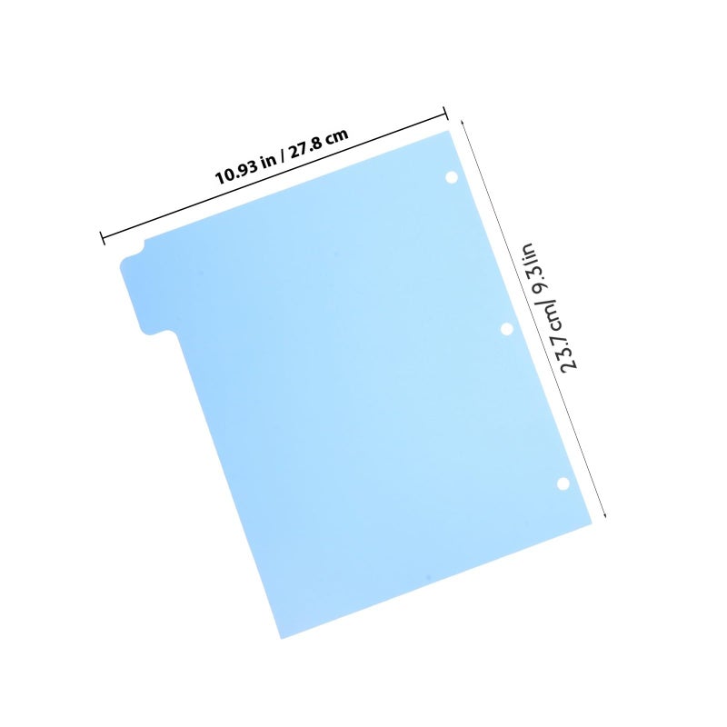 A4 Colored Binder Index Dividers 5pcs 3 Hole Punched Classification Tabs for School Office Filing - Image 3