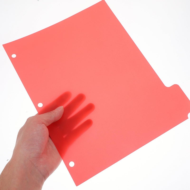 A4 Colored Binder Index Dividers 5pcs 3 Hole Punched Classification Tabs for School Office Filing - Image 5