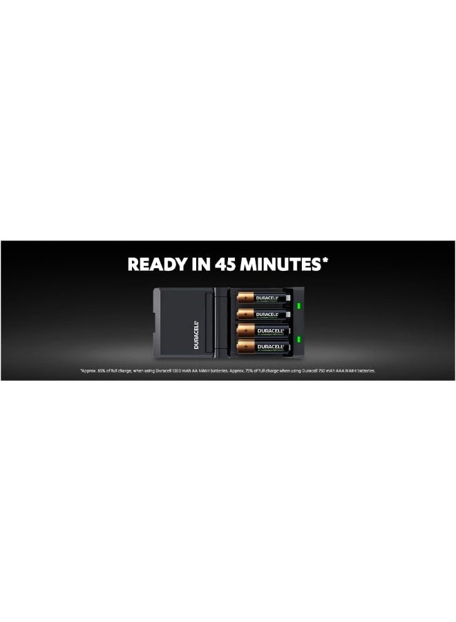 Duracell 45 minutes Battery Charger, 1 count - Image 1