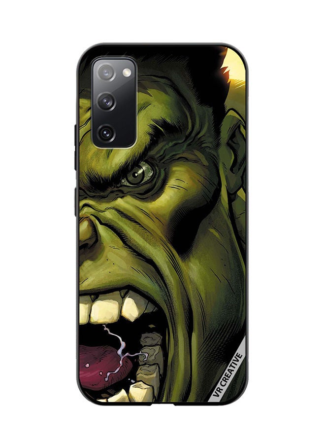 VR CREATIVE Protective Case Cover For Samsung Galaxy S20 FE 5G Hulk Design Multicolour - Image 1