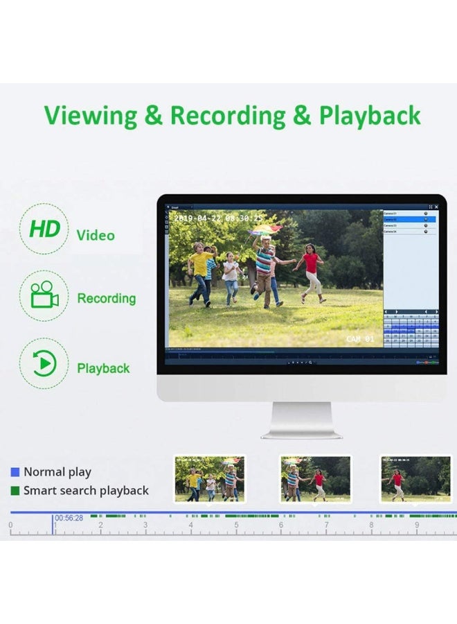 Wireless Security Camera System 8CH NVR Kit with 4 Outdoor 720P HD Cameras, Remote Access, Plug & Play, No Hard Drive - Image 4