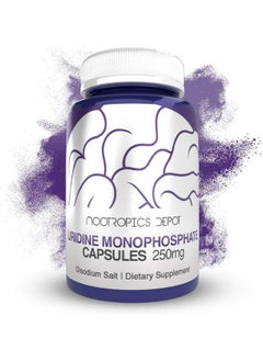 Nootropics Depot Uridine Monophosphate Capsules ; Disodium Salt (60 Count) Cognitive Enhancer* ; Nootropic ; Choline Precursor  - Image 2