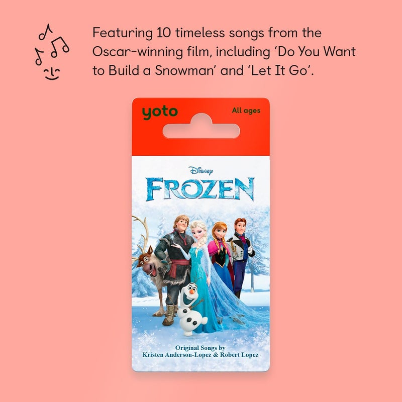 Yoto Disney Frozen: The Songs - Kids Audio Card for Yoto Player & Mini, Screen-Free Listening with Fun Singalong Music for Playtime Parties & Travel - Image 2