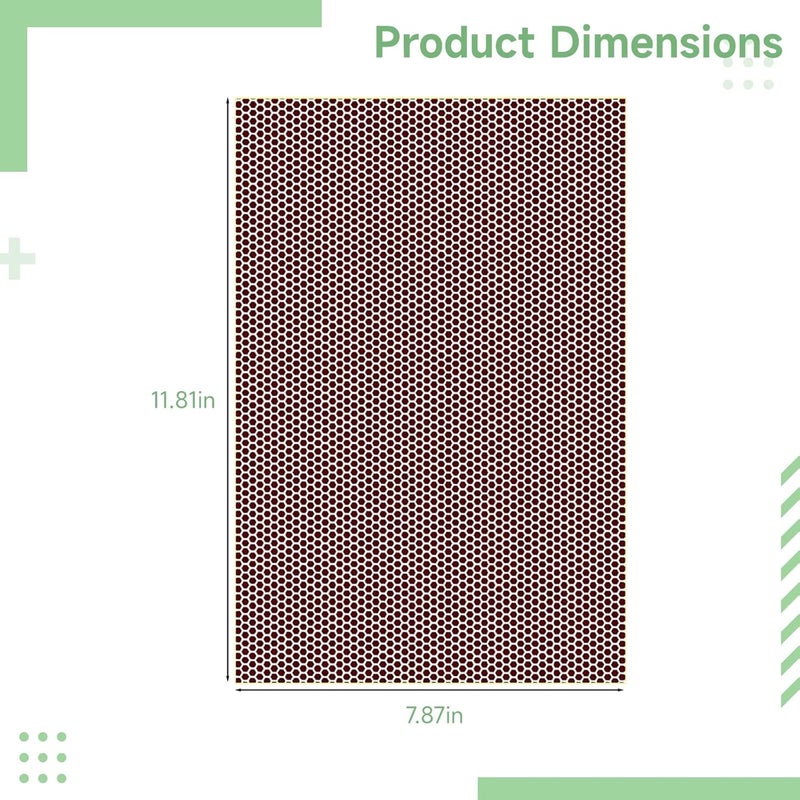 5 Sheets Self-Adhesive Match Strike Paper, Rectangular 11.8 X 7.9 Inches, Cuttable For Match Holders, Reddish Brown, Easy To Apply - Image 3